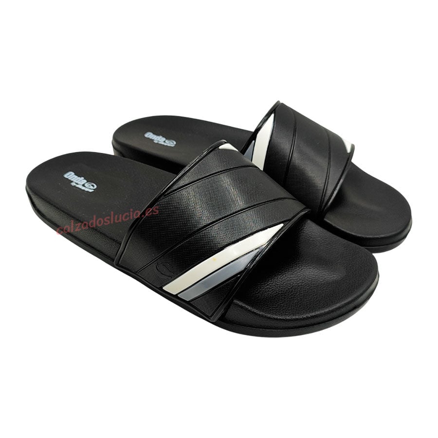 Chancla negra de hombre Beppi