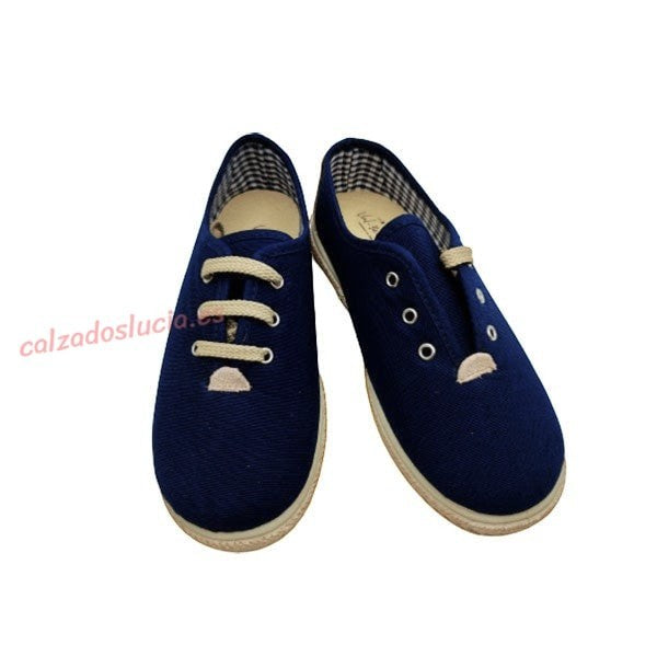 Zapatilla Vul-Peques de vestir en azul marino