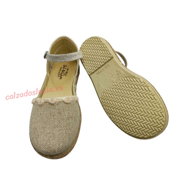 Alpargata de lino para niña