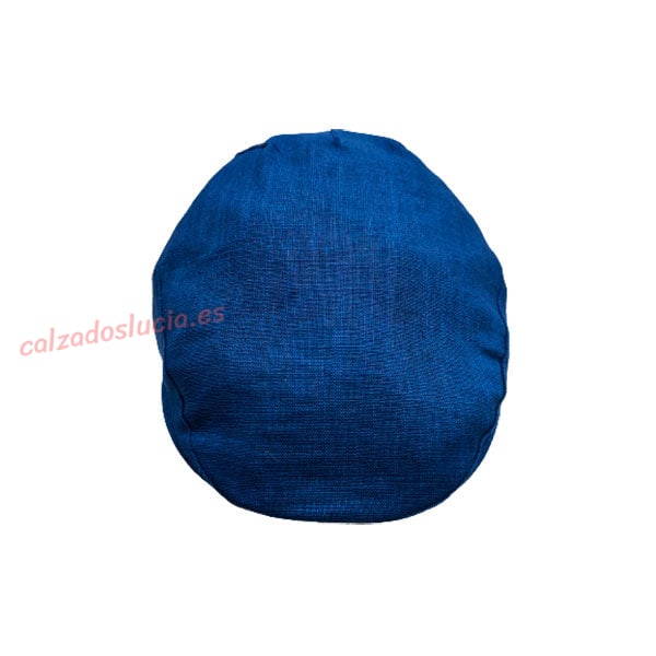 Gorra de lino en azul para el verano