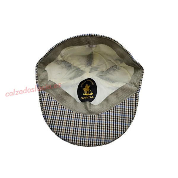 Gorra de verano para hombre en cuadros
