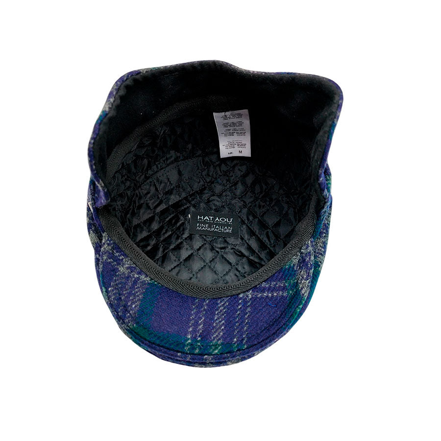 Gorra azul marino con orejeras para hombre