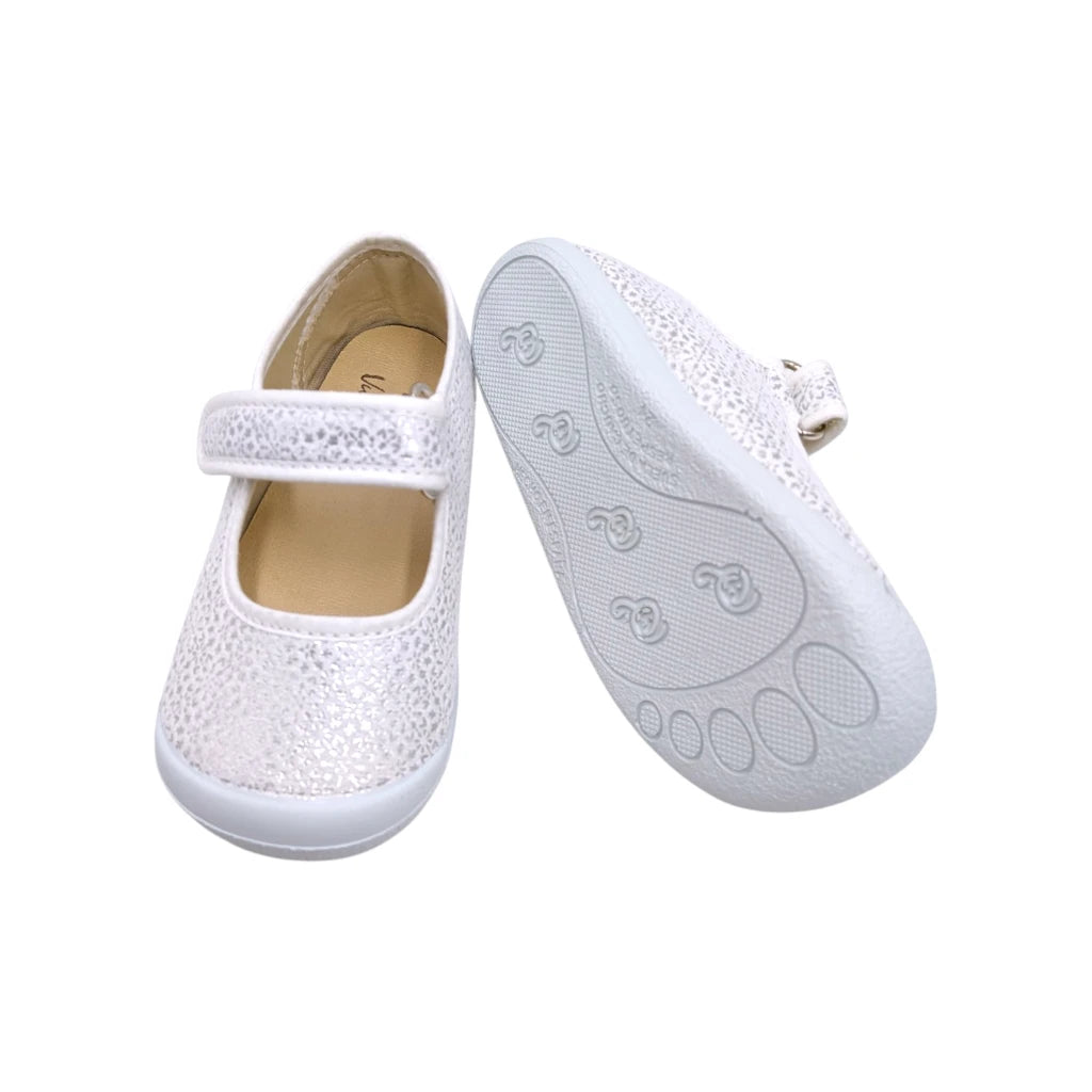 Suela flexible merceditas infantiles blancas