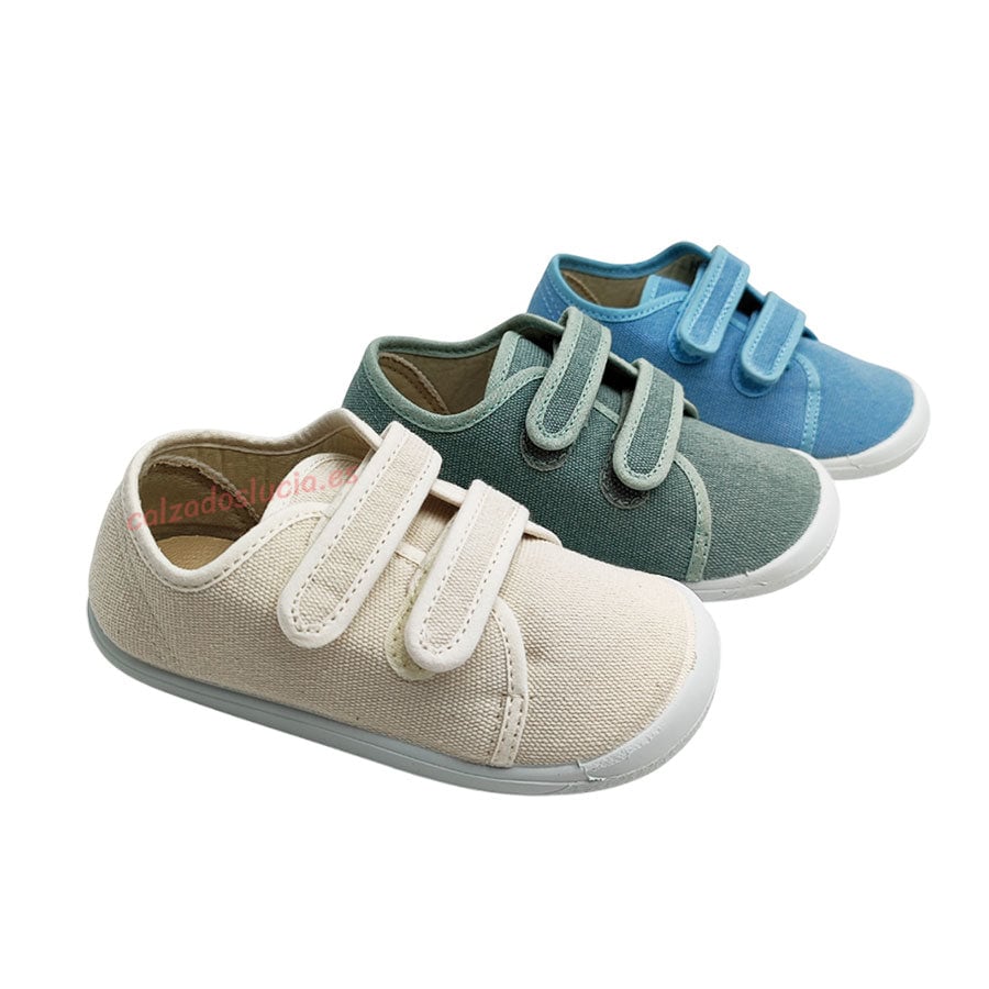 Zapatilla respetuosa de lona para niños