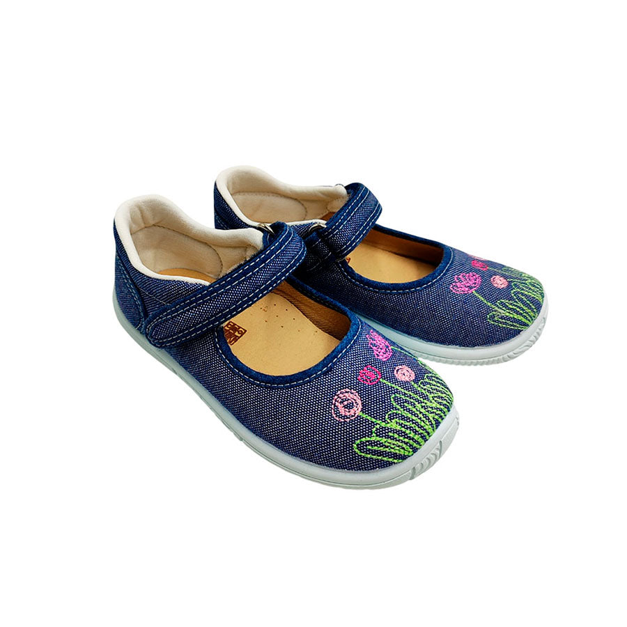 Mercedita vaquera con suela gruesa