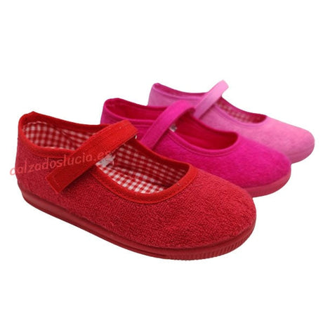 Zapatilla de casa en rizo para niña Vulca-Bicha