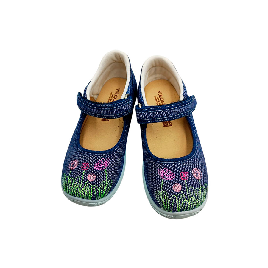 Zapatito niña de lona vaquera Vulca-Bicha