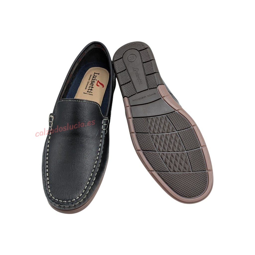 Mocasín de hombre para verano en negro