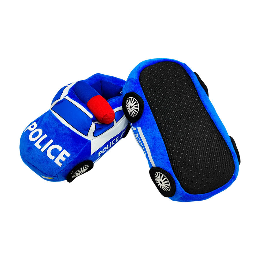Pantufla coche de policía para niños