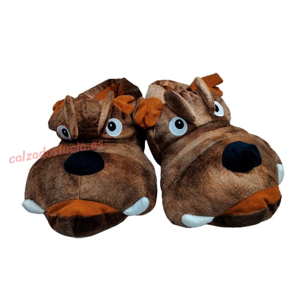 Pantufla en forma de perro para hombre Beppi