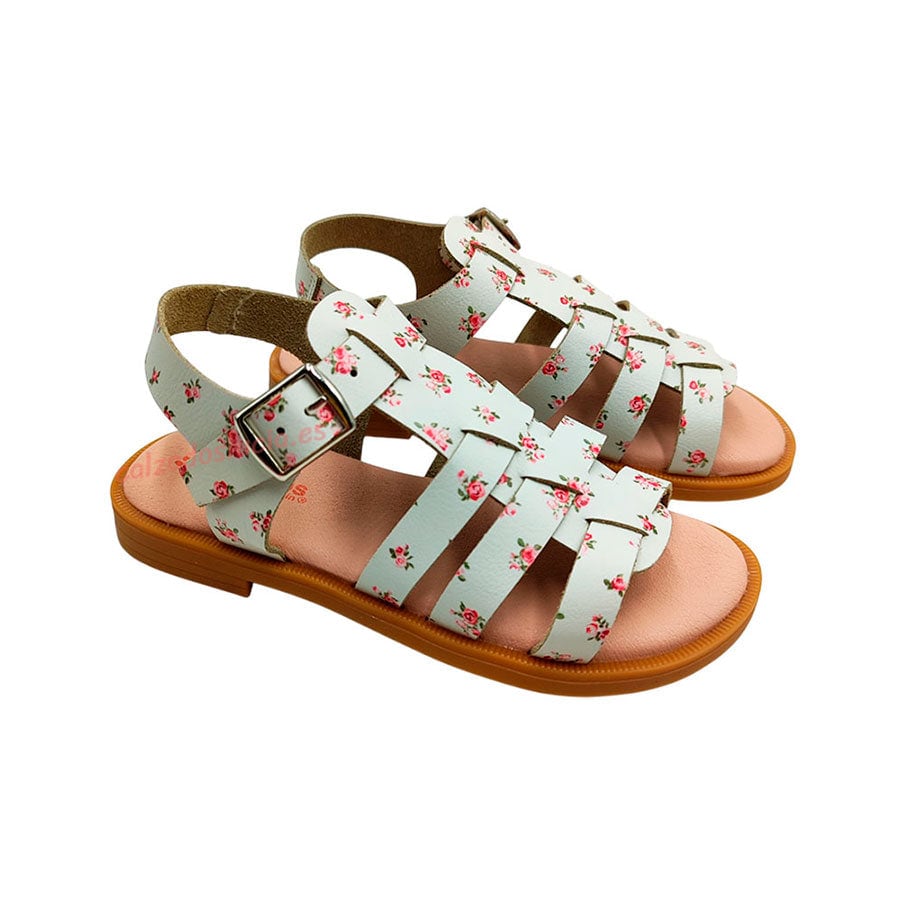 Sandalia de flores Titanitos de niña