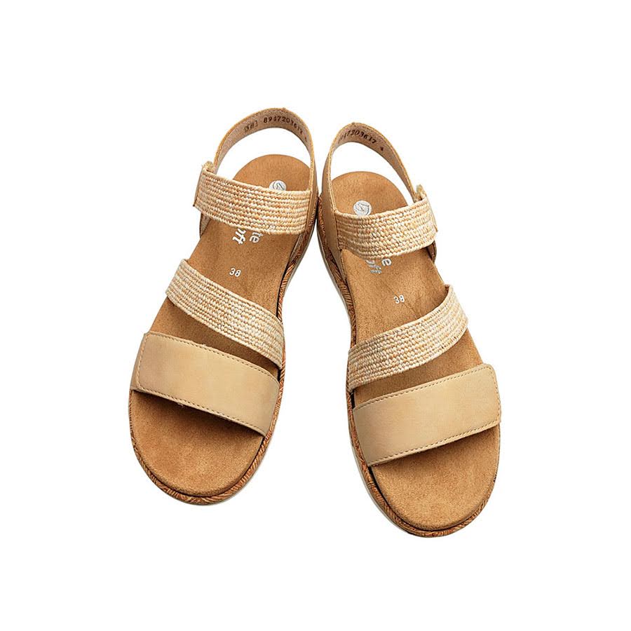 Sandalia con plantilla y velcros Remonte