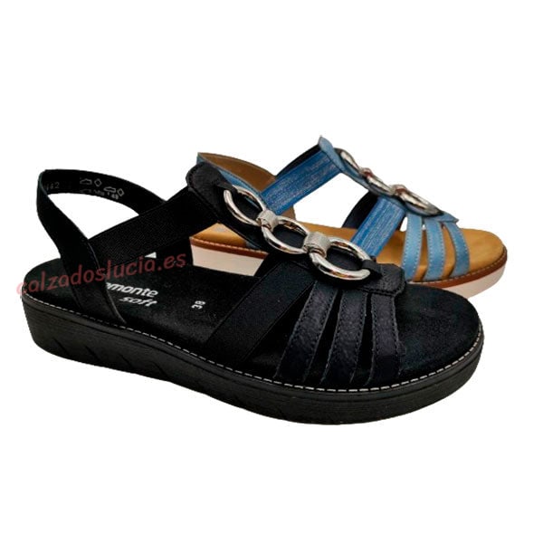 Sandalia negra Remonte