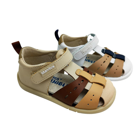 Sandalia beig Evo Titanitos niño