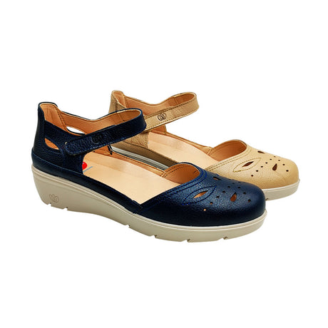 Sandalia de mujer en azul marino