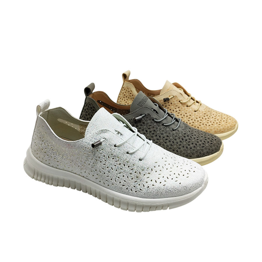 Zapatilla Curazao de Yumas en blanco