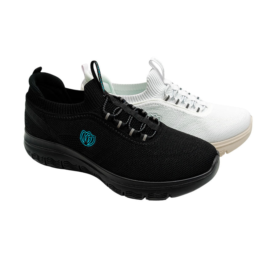 Zapatilla negra elástica Laura Azaña