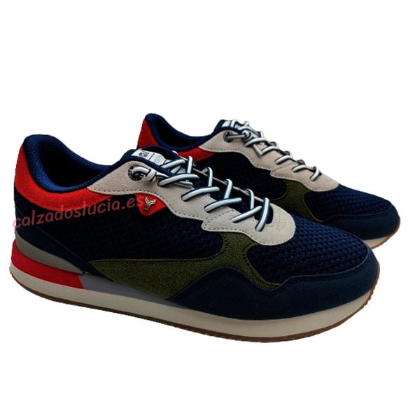 Deportivo Stanley de rejilla azul marino por Yumas