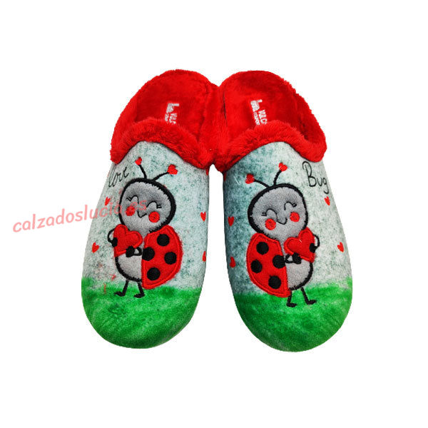 Zapatilla casa love bug de Vulca-Bicha