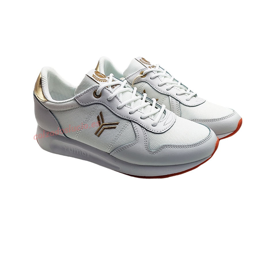 Zapatilla casual Yumas mujer en blanco