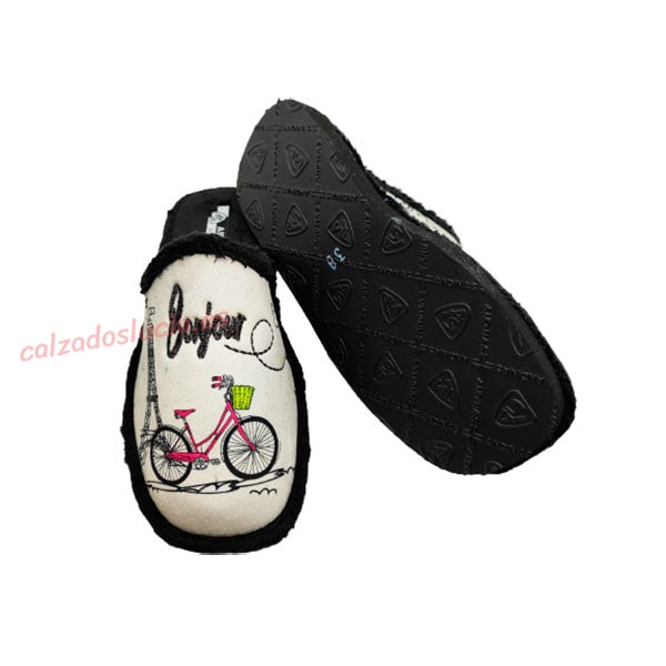 Zapatilla de casa Bonjour París de Andinas