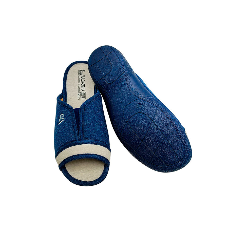 Zapatilla de casa Vulca-Bicha de mujer con cuña