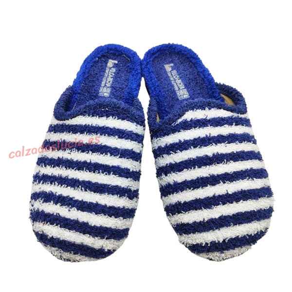 Zapatilla de casa de entretiempo en rizo para mujer