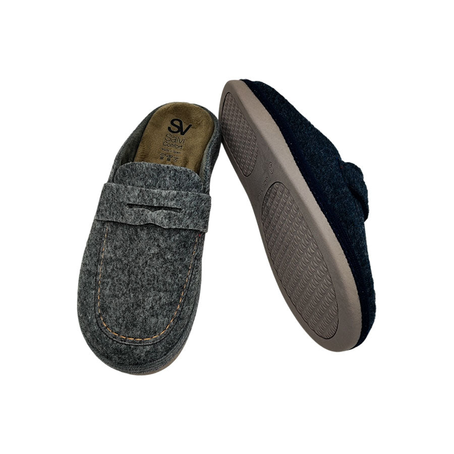 Zapatilla de casa mocasín de hombre Salvi Calzados