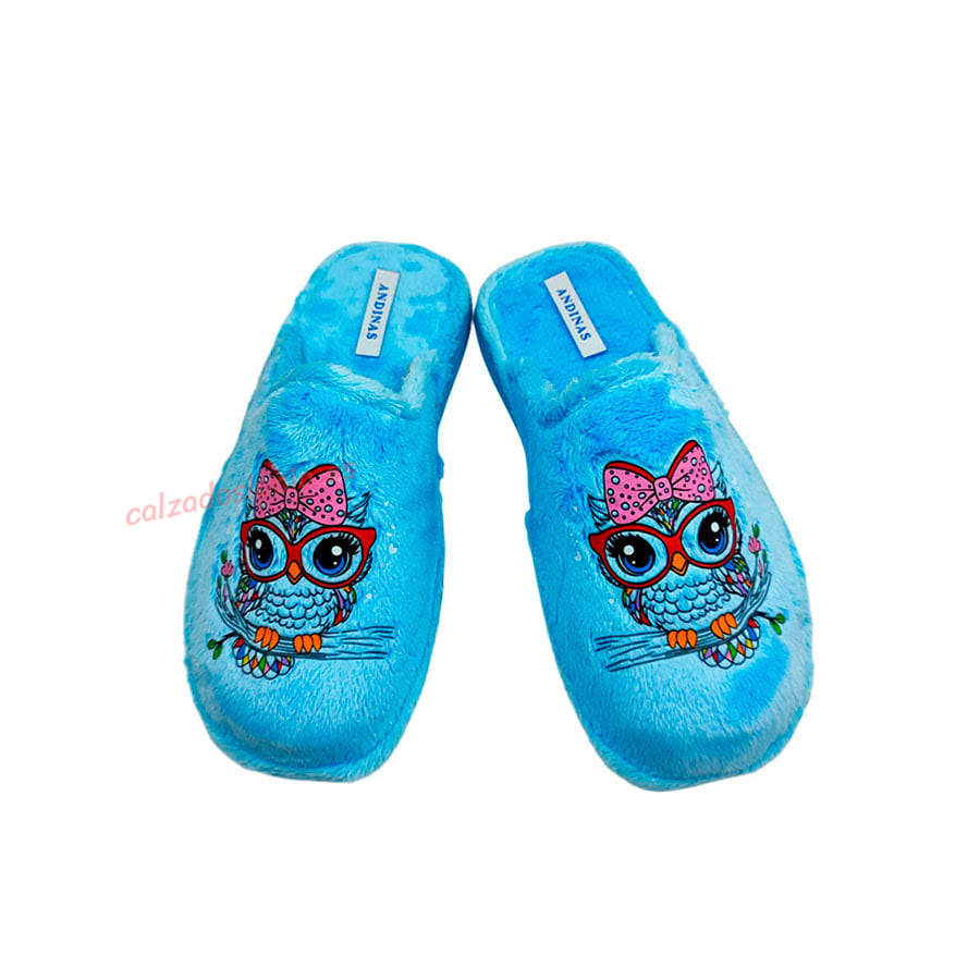 Zapatilla de casa búho de Andinas