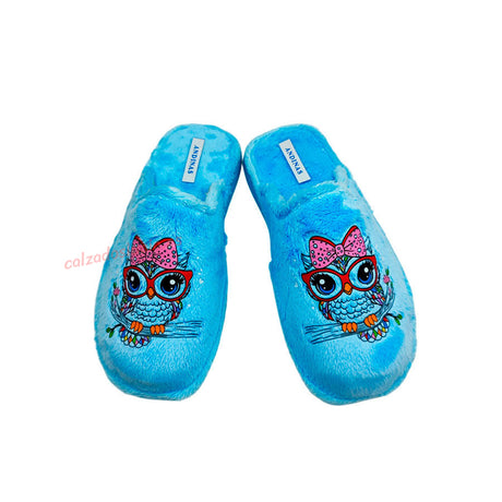 Zapatilla de casa búho de Andinas