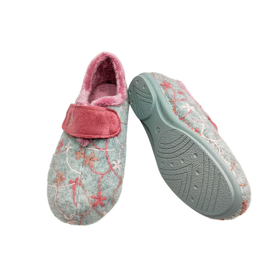 Zapatilla de casa mujer con velcro Vulca-Bicha