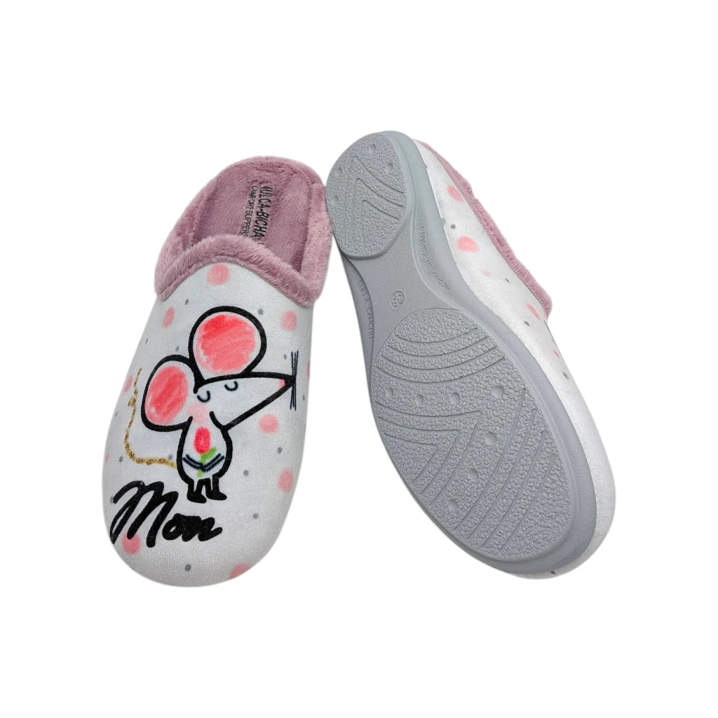 Suela antideslizante y ligera de zapatilla de casa para mujer Vulca-Bicha.