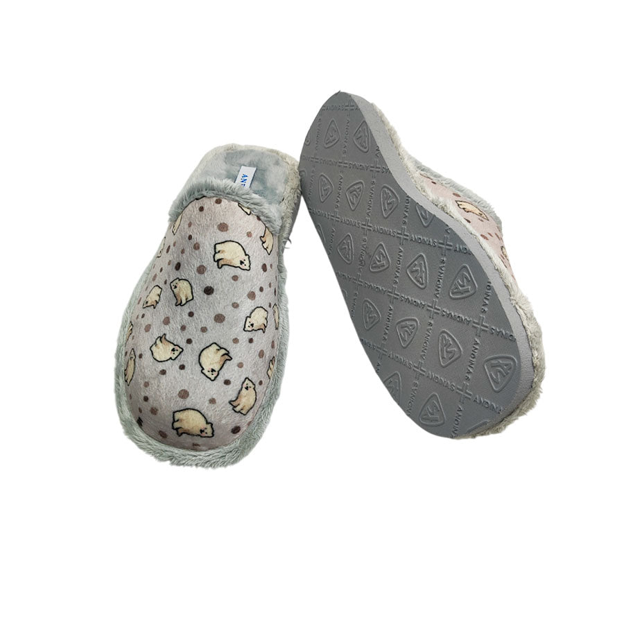 Zapatilla de casa gris perla de Andinas para mujer