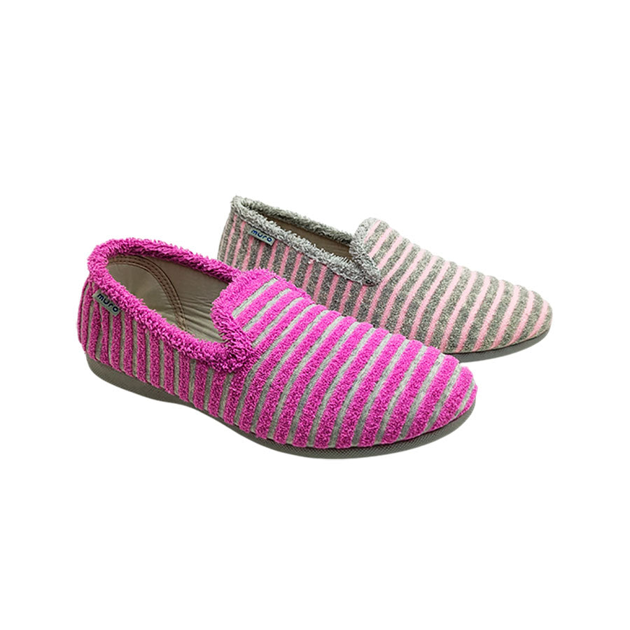 Zapatilla de casa en rizo para mujer