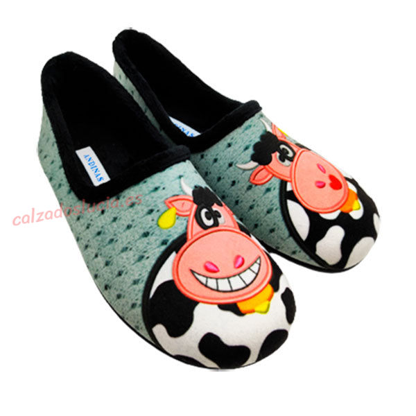 Zapatilla de casa vaca de Andinas