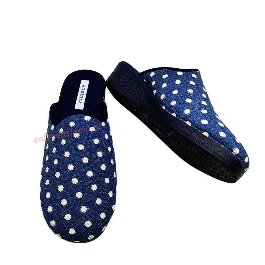 Zapatilla de casa en lona de Andinas