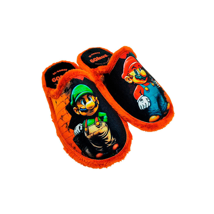 Pantufla colorida de niños Gomus