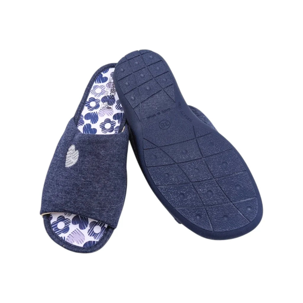 Zapatilla casa de mujer con suela de goma para verano