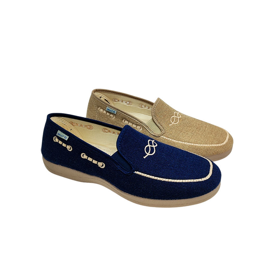 Mocasín de lona para hombre mayor