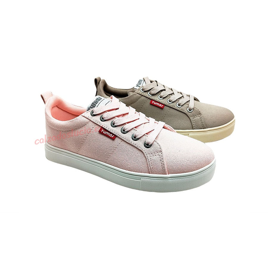 Lona de mujer en color rosa y camel de Yumas