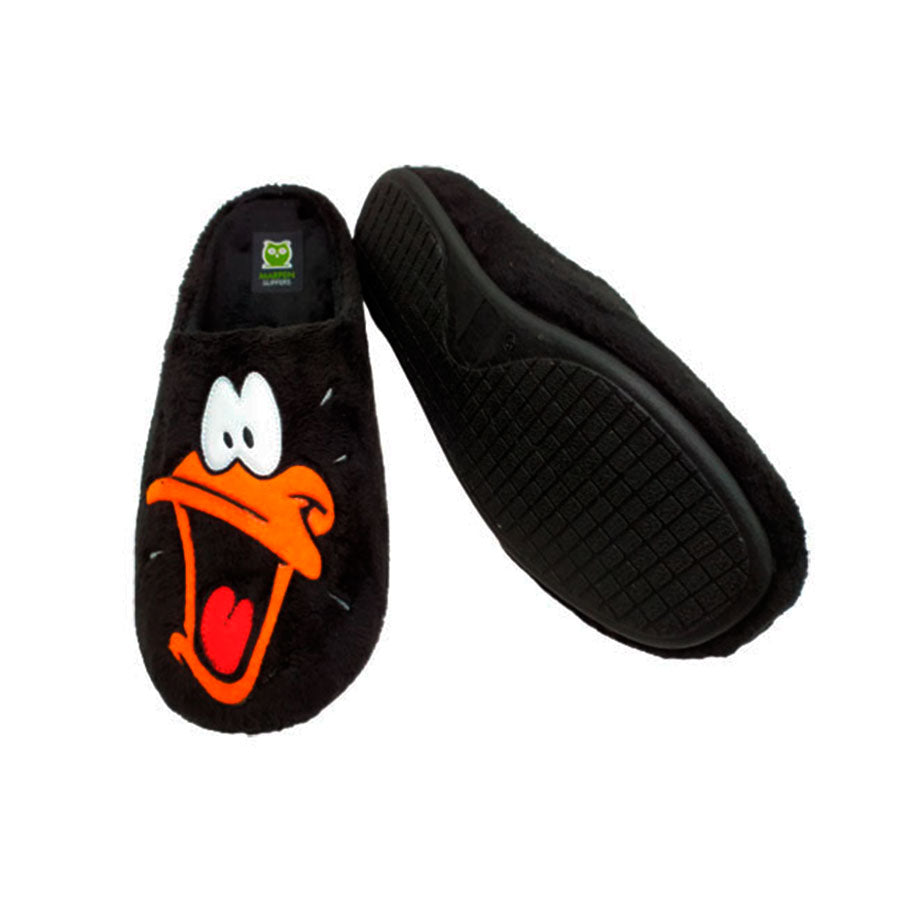 Pantufla fantasía de pato negro