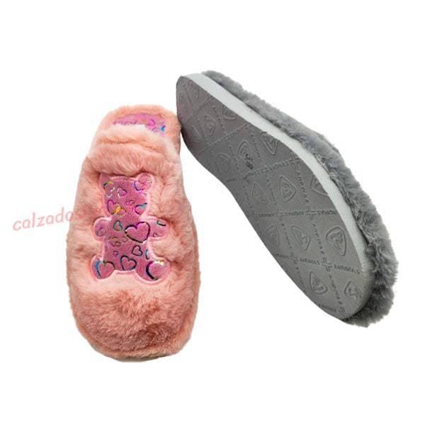 Pantufla de pelos osito de Andinas