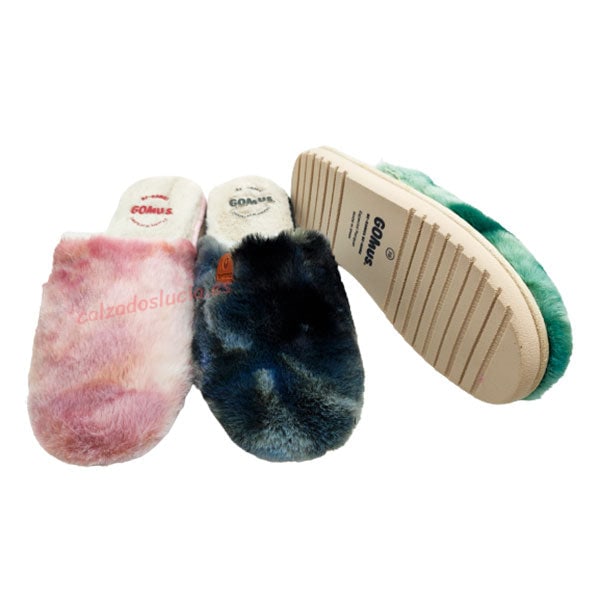 Pantufla de pelos para chica Gomus