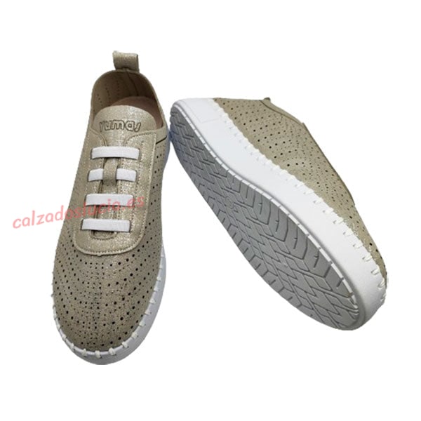 Zapatilla casual de verano con gomas para mujer