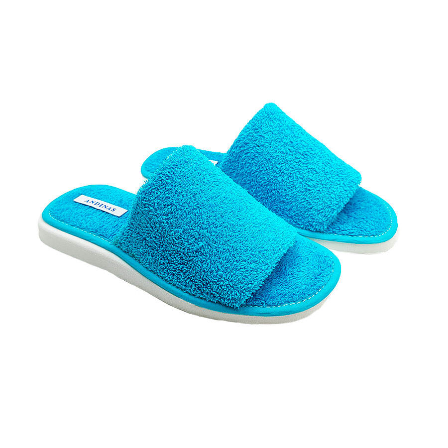 Zapatilla casa rizo turquesa Andinas