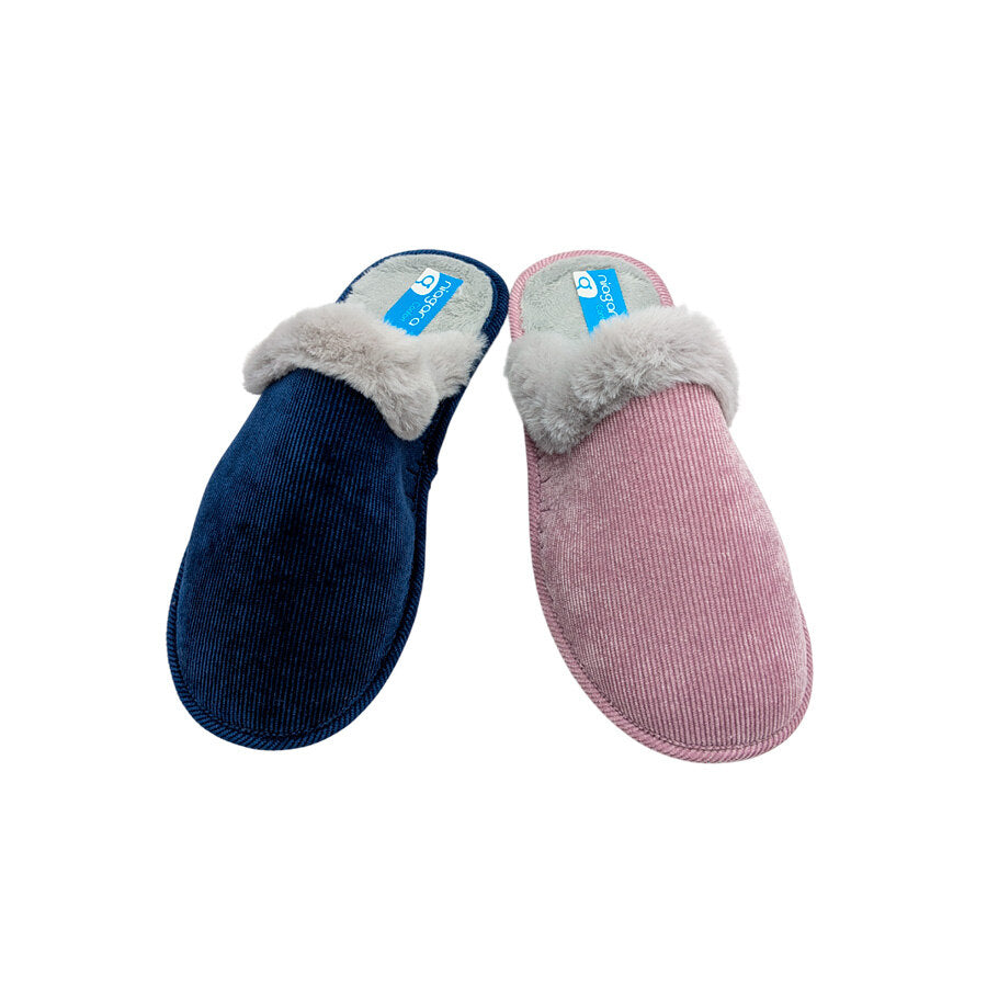 Pantufla Gomus en pana para mujer