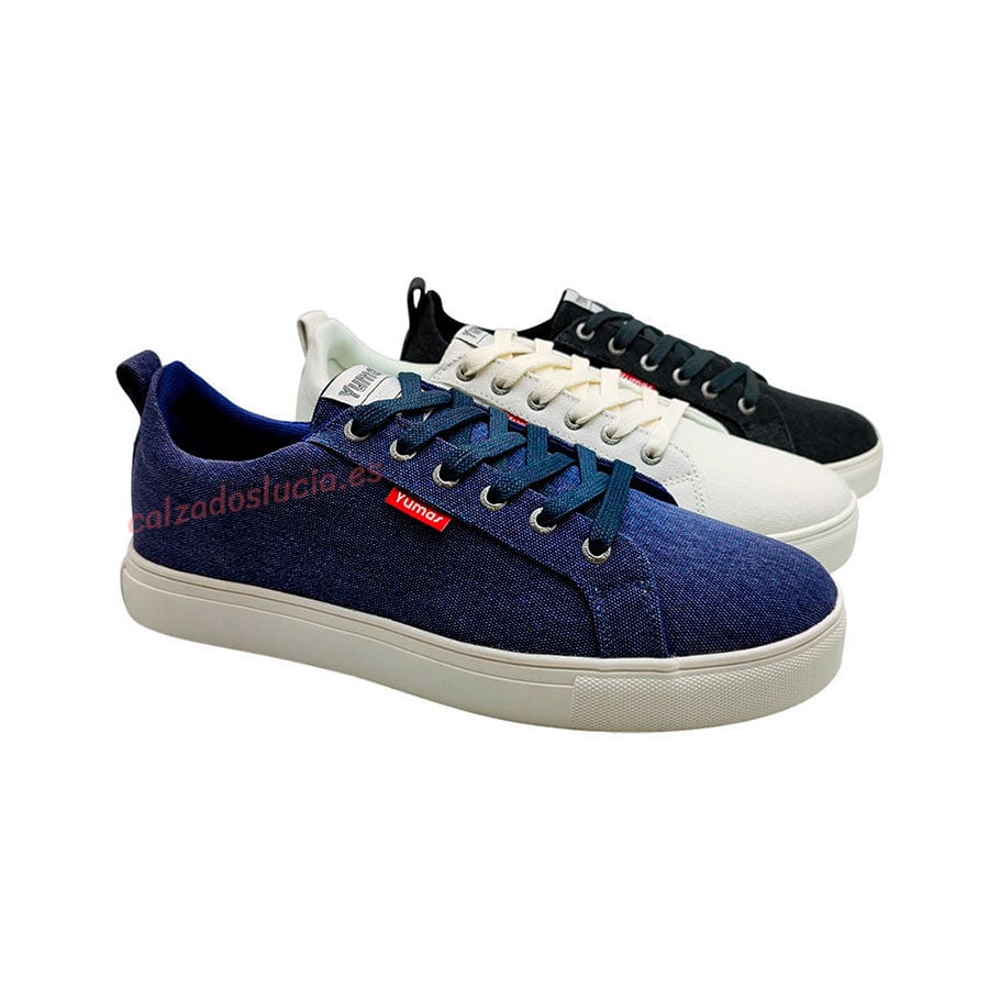 Zapatilla casual azul de Yumas Deltoro