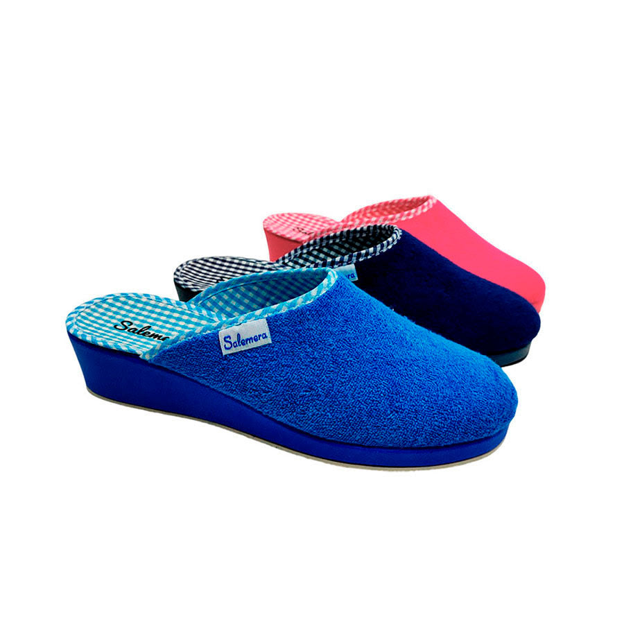 Zapatilla de casa verano punta cerrada Salemera con cuña