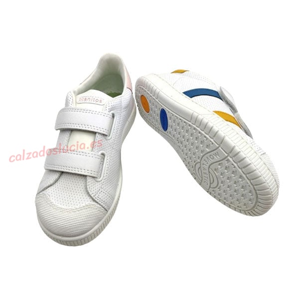 Tenis blancos para niños y niñas