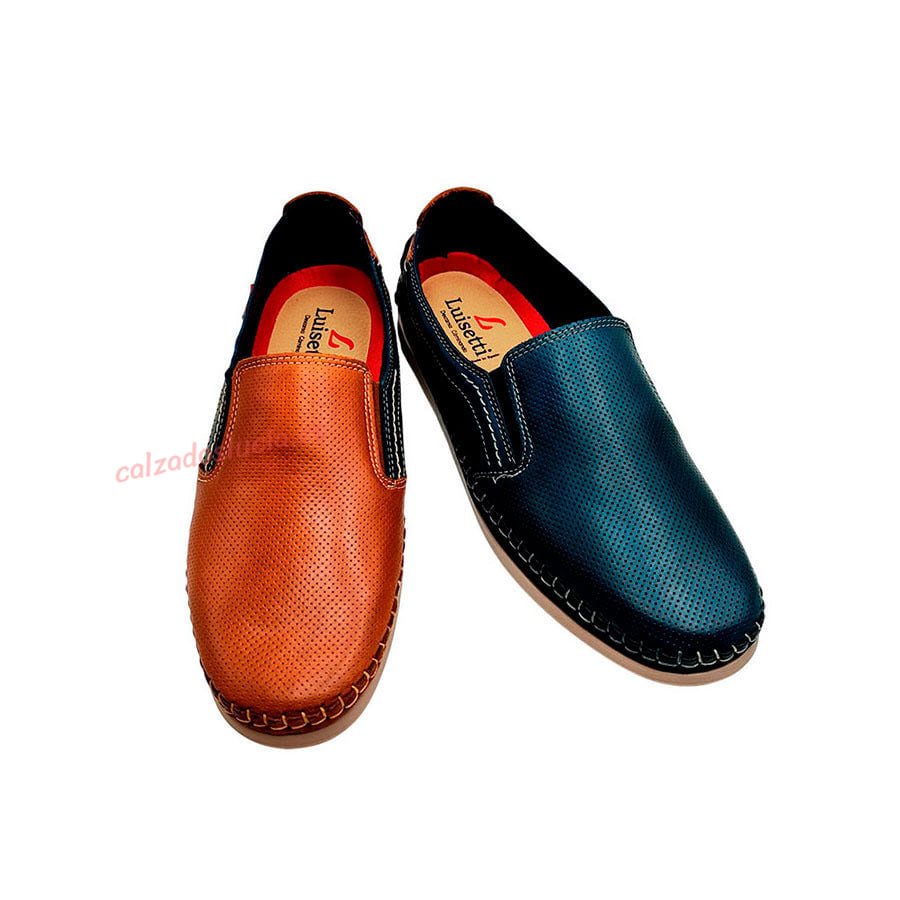 Mocasín picado de hombre Luisetti